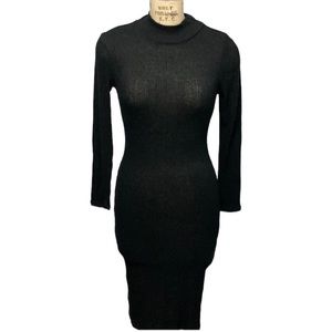 NWT Black Bodycon Sweater Dress Ambiance Small